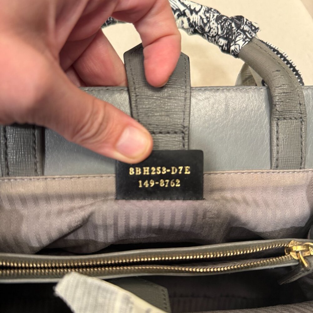 Fendi Grey Saffiano Leather Sac 2Jours Elite Tote – Mini - Picture 3 of 6